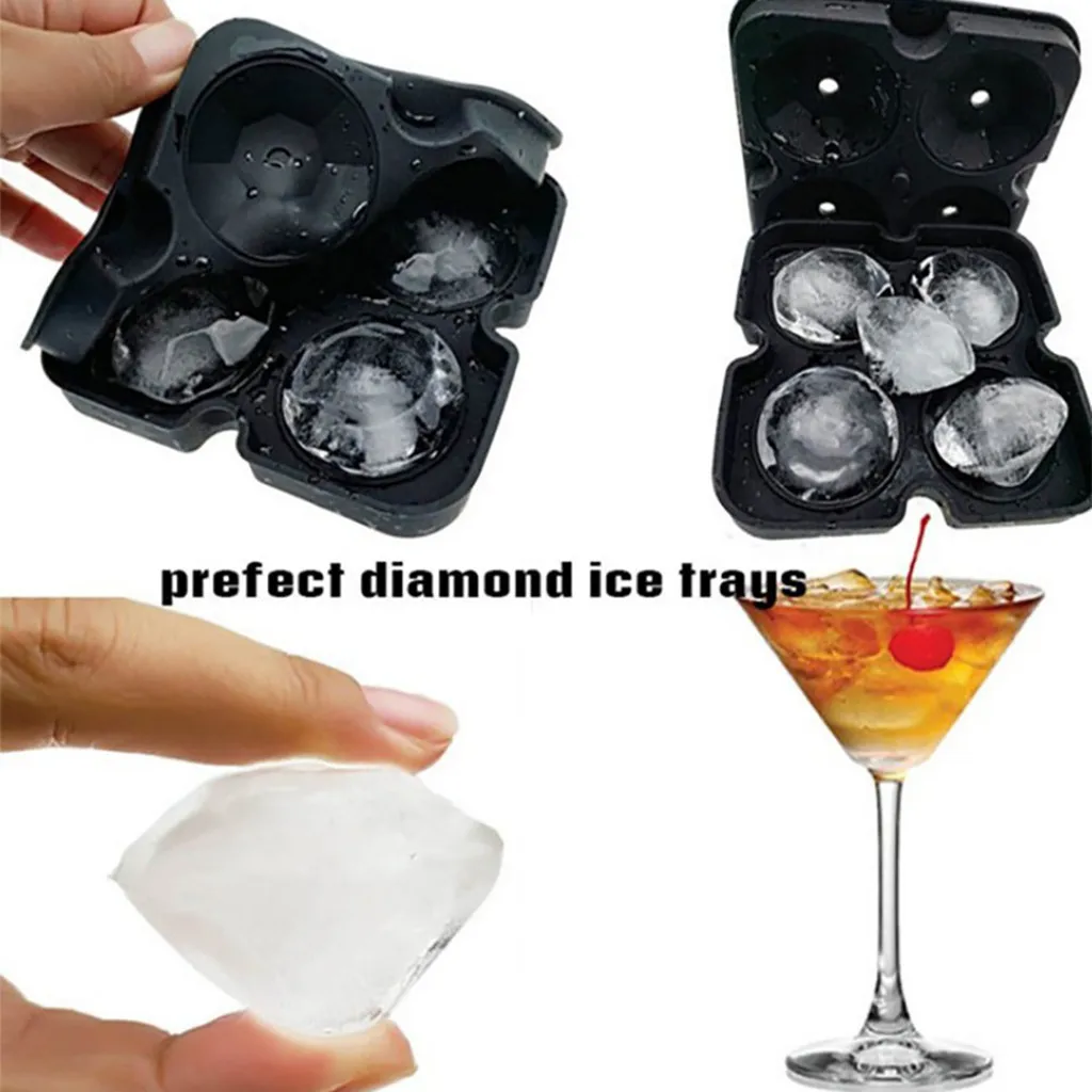 2 шт алмазное Форма 3D форма кубика льда чайник Бар вечерние силиконовые