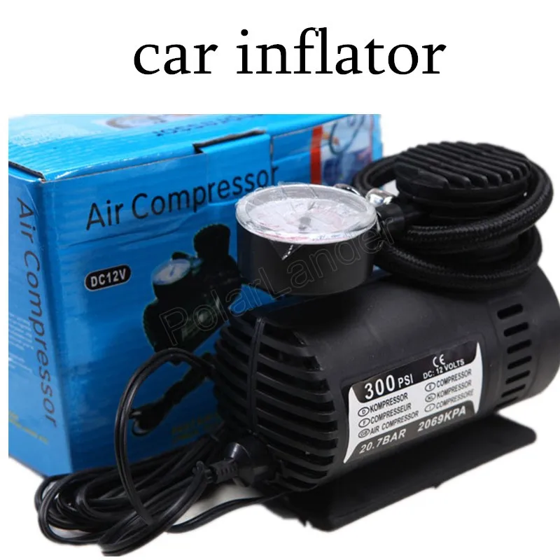 Компрессор автомобильный электрический с 3 насадками 12 В 300 PSI|car tyre air compressor|tire