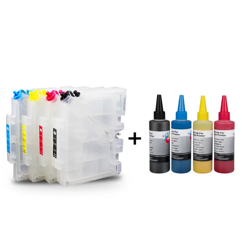 Многоразовый чернильный картридж GC41 + 4 цветные сублимационные чернила для Ricoh