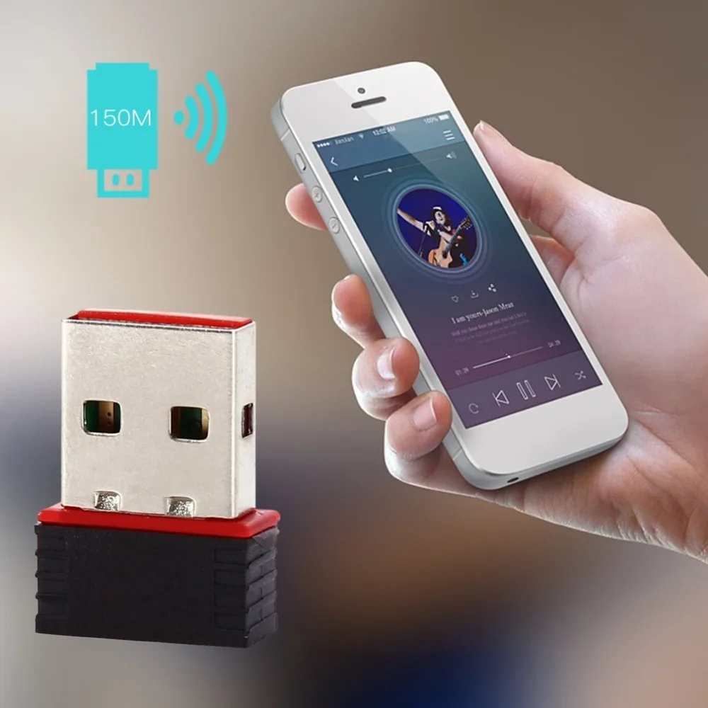 150 Мбит/с адаптер USB беспроводная сетевая карта WiFi передатчик сигнала приемник