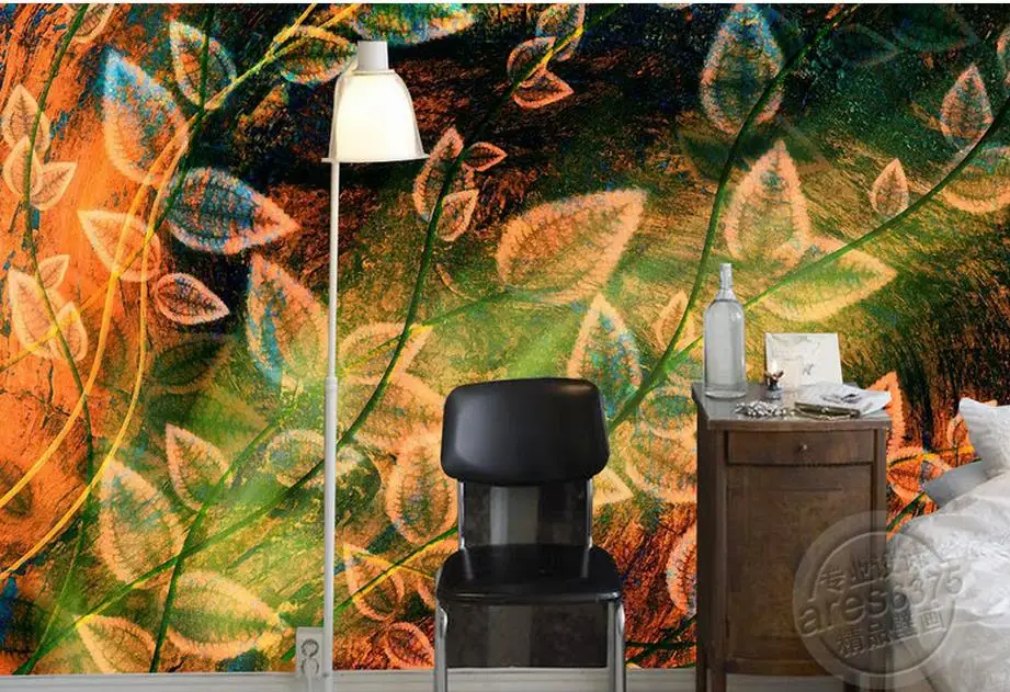 Фотообои на заказ абстрактная 3D-картина маслом в гостиную Защитная пленка для