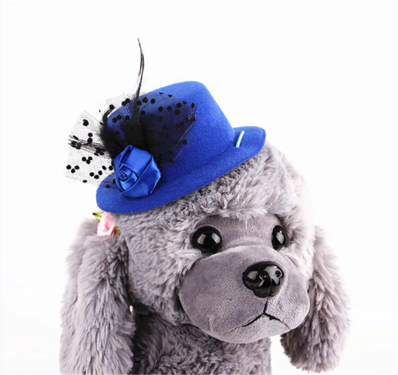 Pet European-style hat Ladies Hat Dog Gentleman Cat Headgear For Parties 190101-19 | Дом и сад