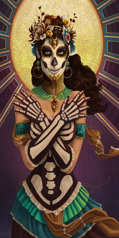 

Sugar Skull Dancers Towels Custom Printed Microfiber Beach Towel serviette de plage toalha Travel Drying Bath Towels