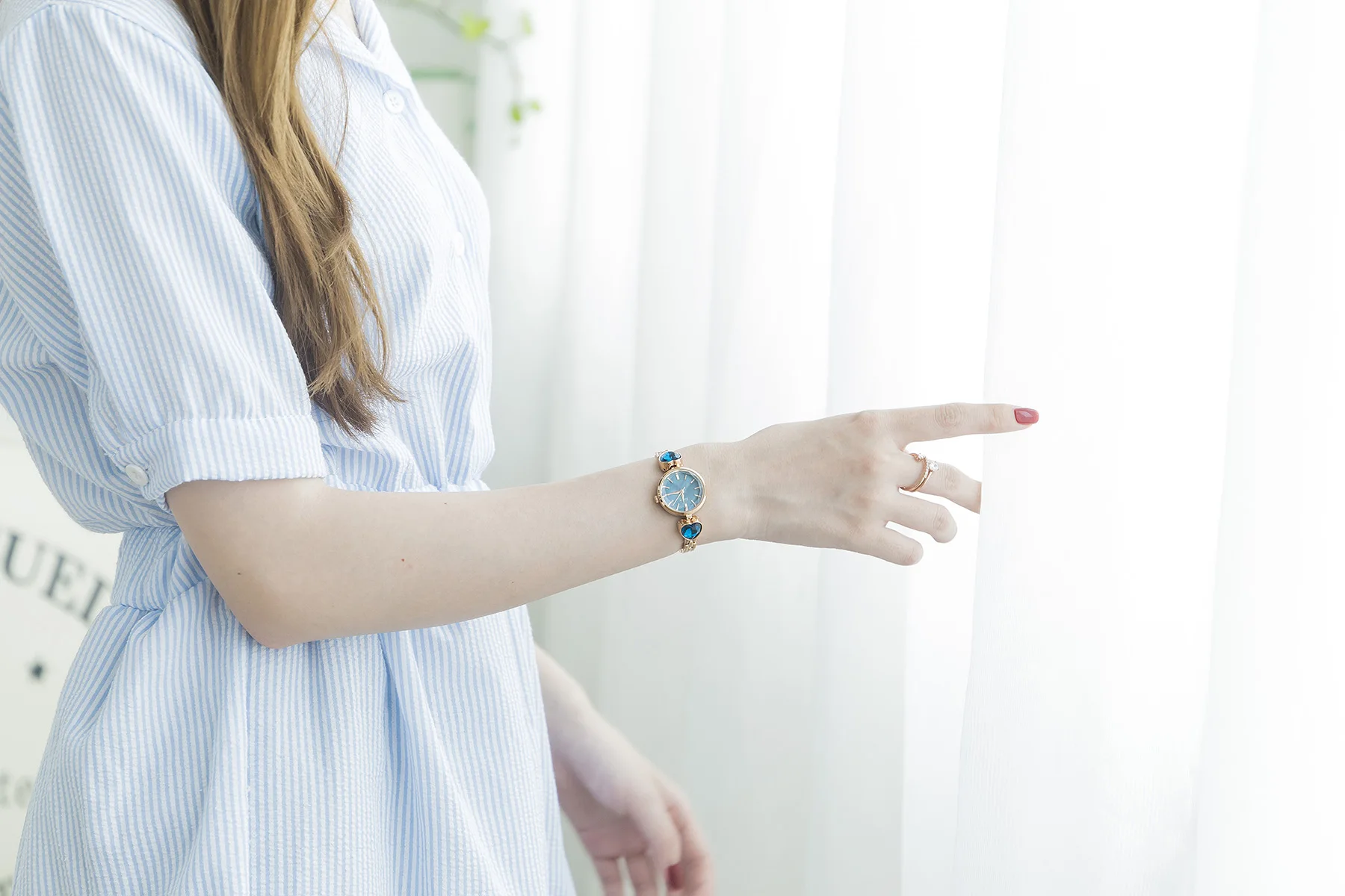 KIMIO красочные кварцевые с бриллиантами часы алый розовый золотой браслет Женское