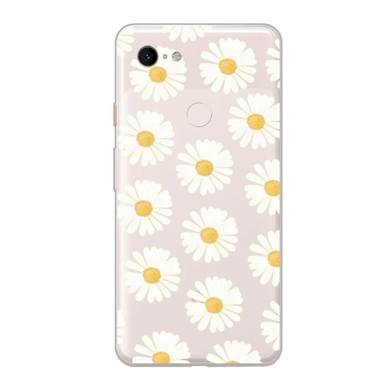 ciciber New Fashion Phone Cases For Google Pixel 3 2 XL Case Soft TPU Back Cover for 3XL 2XL Flower Funda Capa Coque |