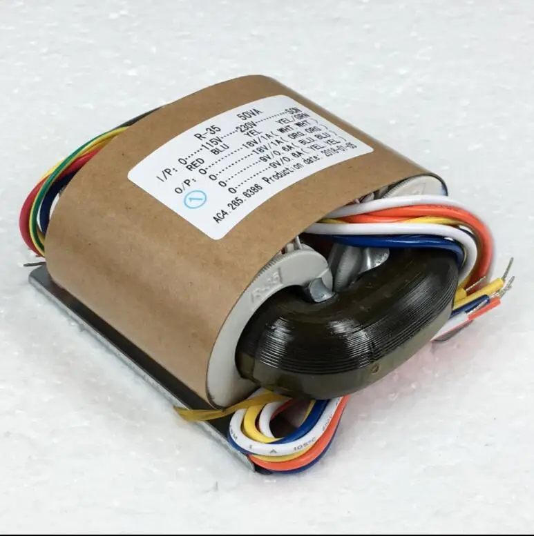 18 в 1A 18V 1A 9V 0.6A 9V 0.6A R трансформатор с сердечником 50VA трансформатор 115-230V вход, DAC наушники с трубкой пре-усилитель CD-плеер