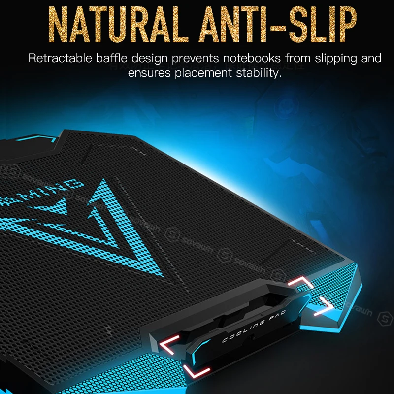 Кулер для ноутбука 2 usb порта и пять охлаждающих вентиляторов подставка 12 17