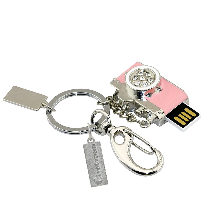 Кристальный брелок, USB флеш-накопитель, 128 ГБ, металлическая камера, ручка-накопитель, 4 ГБ, 8 ГБ, 16 ГБ, 32 ГБ, 64 ГБ, флешка, карта памяти, USB 2,0, U диск