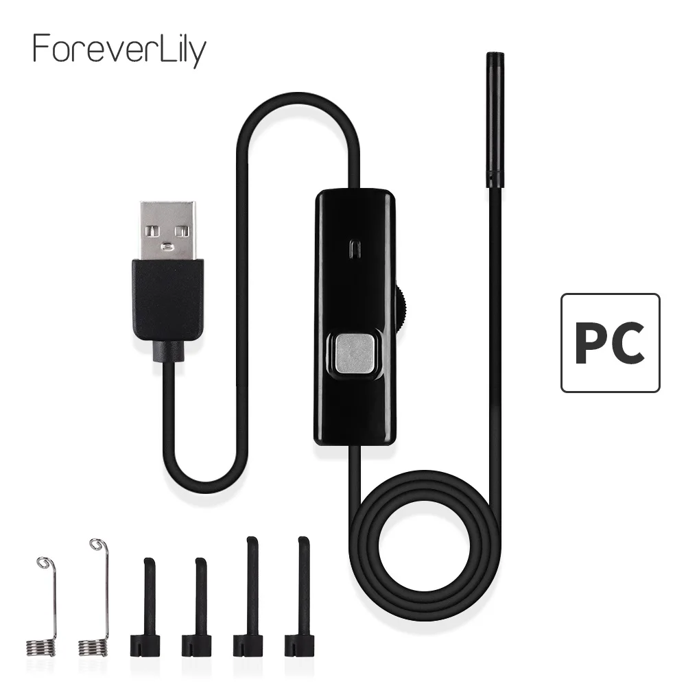 3 в 1 USB HD визуальная Ушная ложка для чистки ушей эндоскоп 5,5 мм мини-камера Android PC ушной отоскоп бороскоп инструмент забота о здоровье