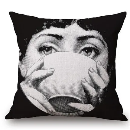 20 Модный Ретро декоративный чехол для подушки Fornasetti Art Master Car, Винтажный чехол для дивана, домашний декор, лен, высокое качество - Цвет: 20