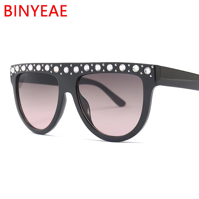 Женские солнцезащитные очки с плоским верхом роскошные дизайнерские модные