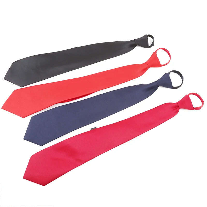 8cm tie for men zipper large lazy narrow easy pull the rope solid wedding business Suit accessories | Аксессуары для одежды