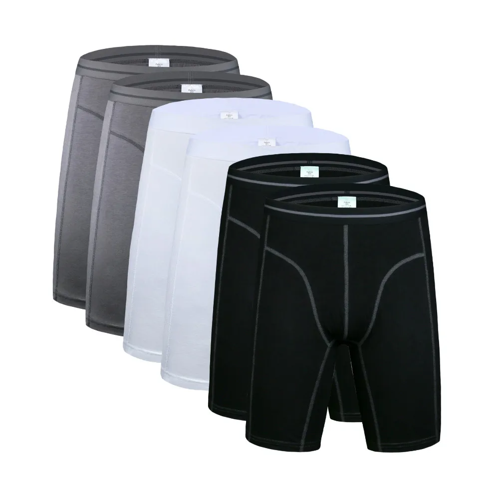 6 Pcs 1104 Mix F32 6 шт./партия, боксеры, мужские хлопковые длинные трусы, плюс размер, мужское нижнее белье, боксеры, мужские боксеры, нижнее белье, мужские трусы-боксеры - Цвет: 6 Pcs 1104 Mix F32