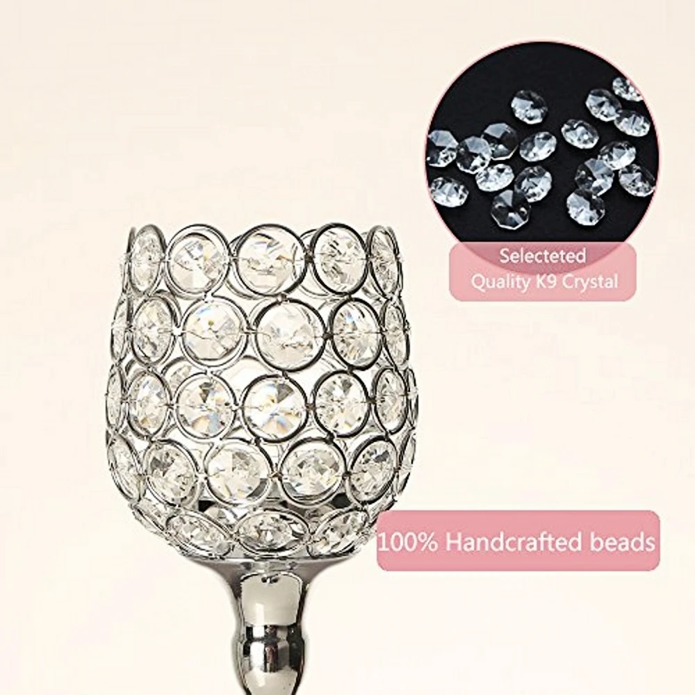 Хрустальные винтажные подсвечники металлический стеклянный подсвечник