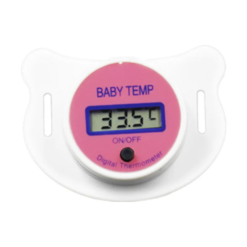 pink Baby Health New arrival Baby Nipple Thermometer Pacifier LCD Digital temperature Mouth Safe Health Tester 40%off - Цвет: pink