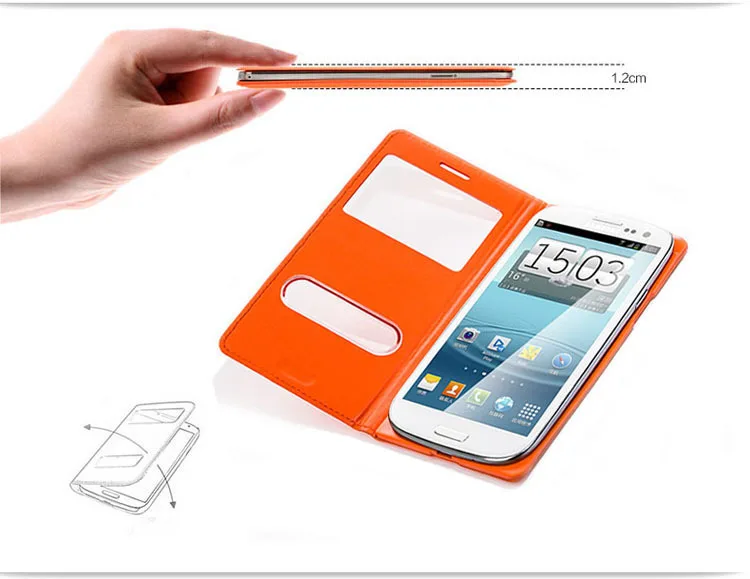 Чехол-Кобура Duos Smart View ударопрочная сумка чехол-аккумулятор для Samsung Galaxy SIII S3 I9300 Neo