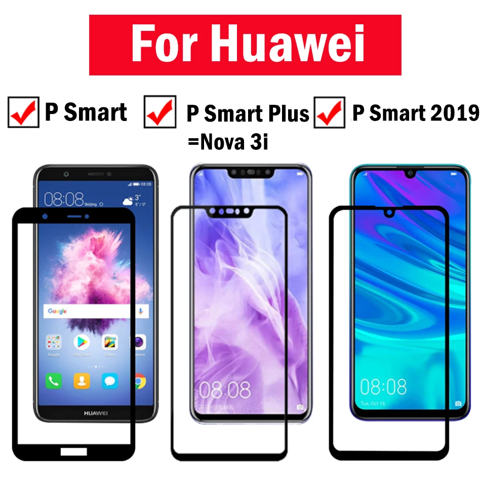 Стекло для huawei p smart защита экрана huaweii psmart plus 2019 закаленное стекло huaway nova 3i 3 i