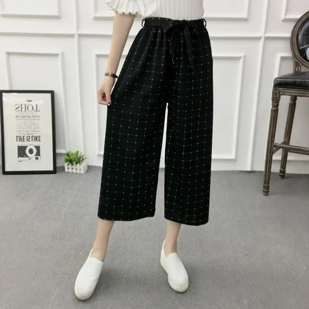 DSstyles высокая талия тонкие женские повседневные брюки корейский эластичный пояс