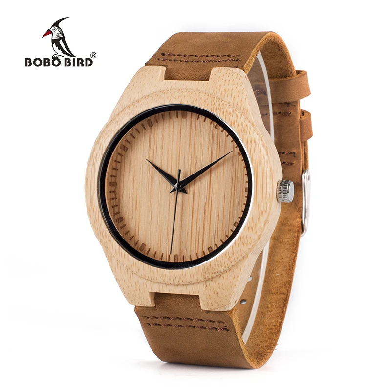 BOBO BIRD WF18 Miyota Move мужские наручные часы из мягкой кожи классические бамбуковые деревянные часы для мужчин и женщин деревянная подарочная коробка
