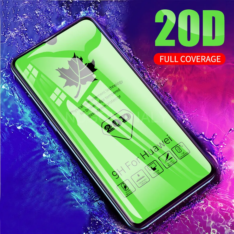 20D Полный Клей закаленное стекло протектор экрана для huawei mate 20 P30 P20 Pro Lite Полное покрытие защитная пленка