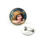 Винтажная брошь в викторианском стиле с изображением Рождественского Ангела, булавки, значки, новогодние подарки, милый ангел, искусственная бижутерия для женщин, детей, Рождество CM121