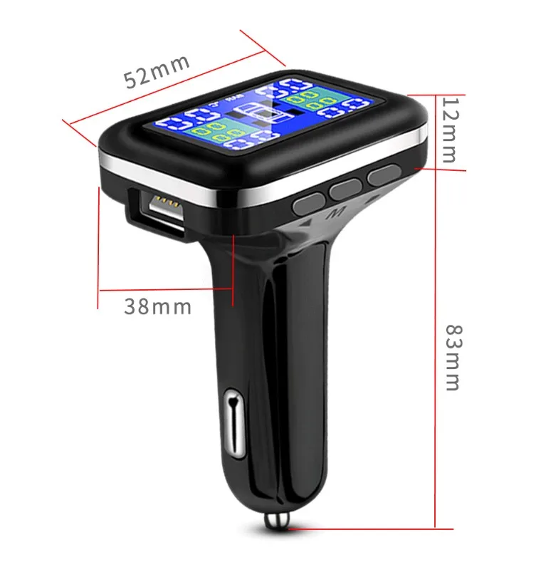 Профессиональный беспроводной Универсальный TPMS Датчик давления в шинах Система