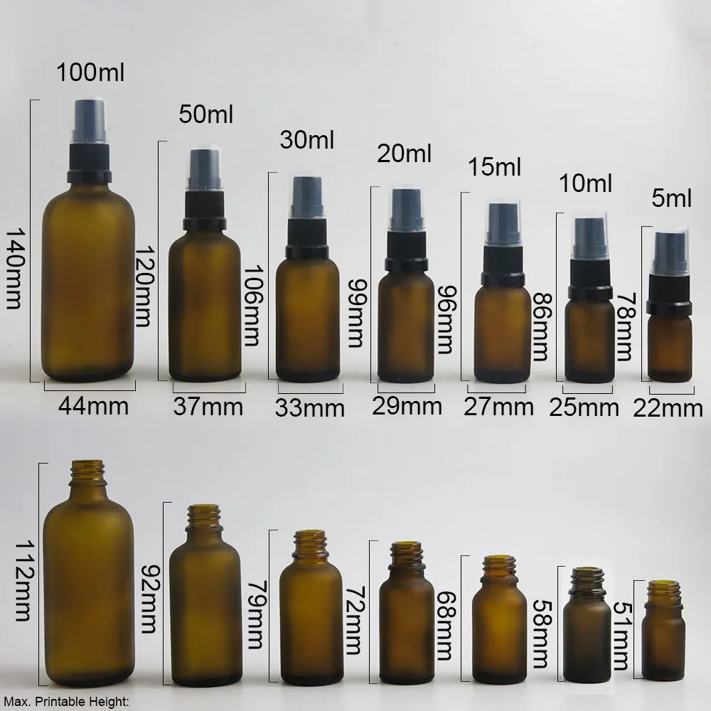30cc 50cc 100cc большие и маленькие Янтарный коричневый духи жидкий спрей в стеклянной