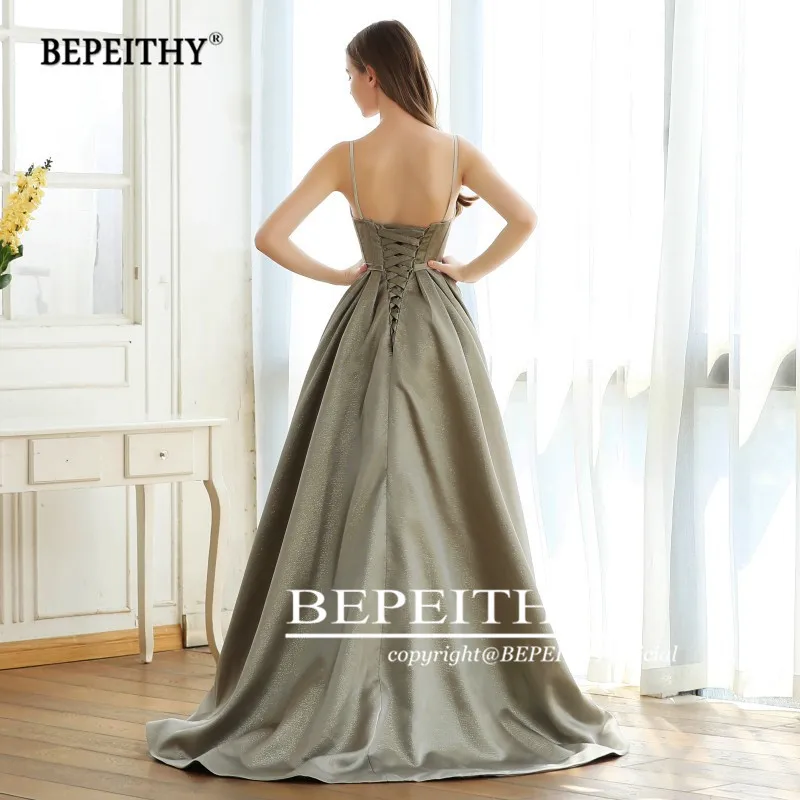 BEPEITHY A line винтажное длинное блестящее вечернее платье вечерние элегантные платья
