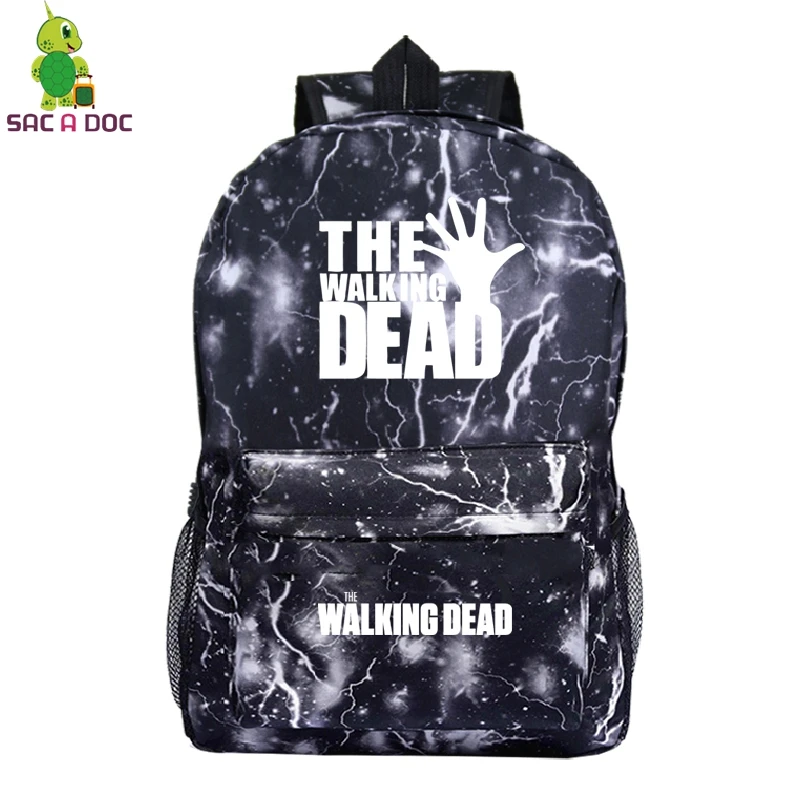 Children School Bag Дропшиппинг подростковые школьные сумки ночной рюкзак с отражающими вставками Ходячие мертвецы сумки для ноутбука унисекс галактика рюкзак на заказ добавить логотип игры - Цвет: Children School Bag