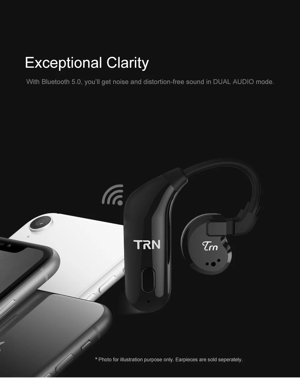 TRN BT20 Bluetooth 5,0 наушники кабель ушной крючок наушники гарнитура Адаптер MMCX 2PIN интерфейс для KZ ZS10/AS10/BA10 SE535 UE900