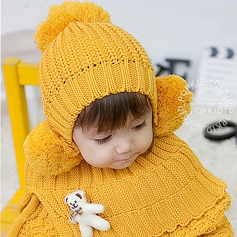 2 шт. шапка и шарф для детей Осень-зима | Детская одежда обувь