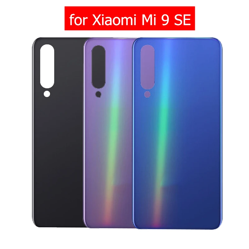 Для Xiaomi Mi 9 SE стеклянная задняя крышка батарейного отсека сзади Корпус дверные замки для Xiaomi Mi 9 SE Стекло задняя крышка батарейного отсека Ремонт запасных Запчасти+ 3 М клей