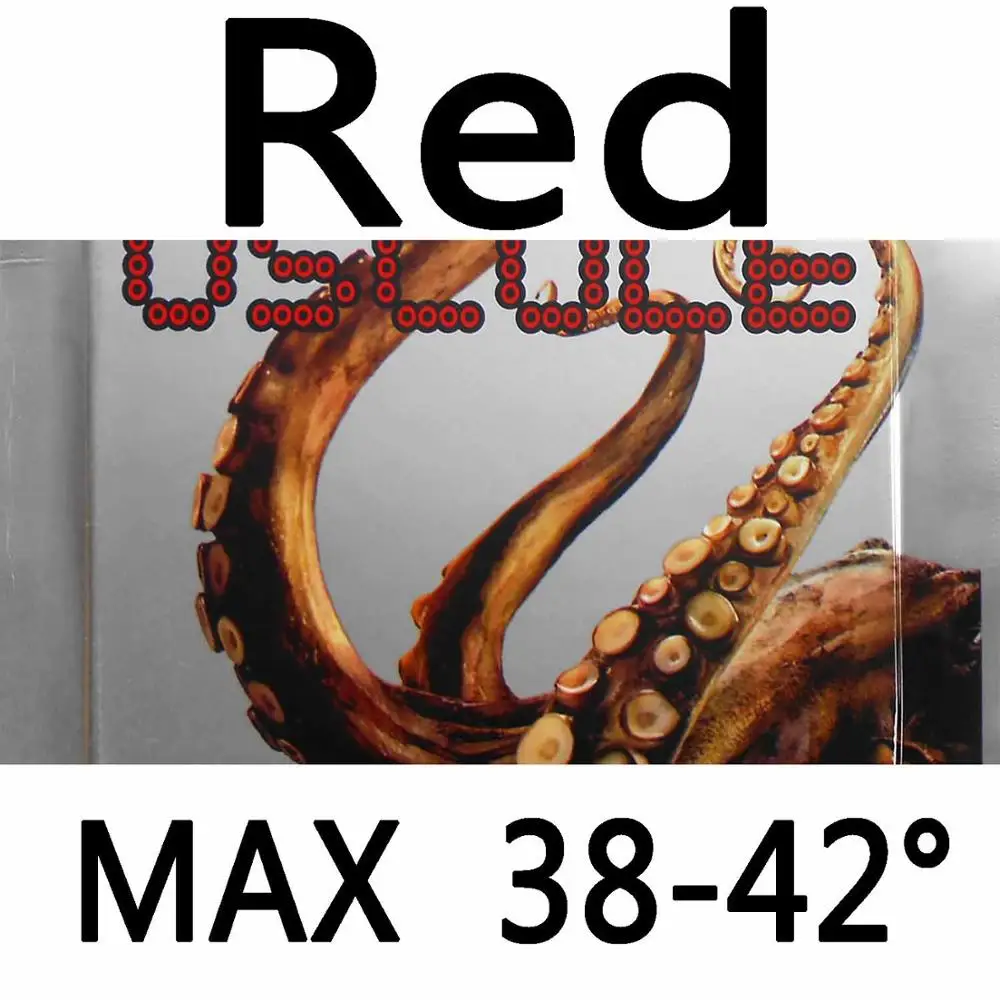 Red MAX H38-42 BOMB OSCULE супер скорость петля атака резиновая с губкой для настольного тенниса Ракетки Пинг Понг Летучая мышь - Цвет: Red MAX H38-42