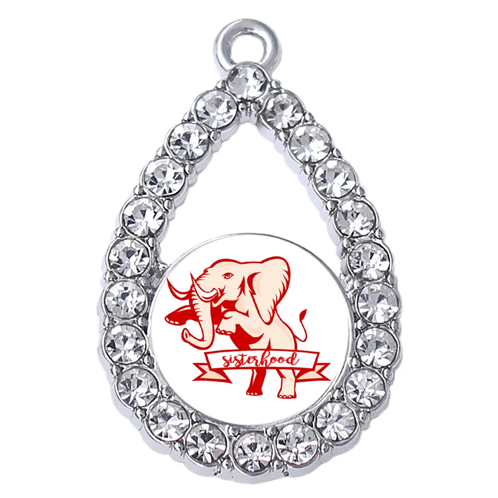 Экологичные металлические подвески в виде слона сердца дельты для Греции жизни