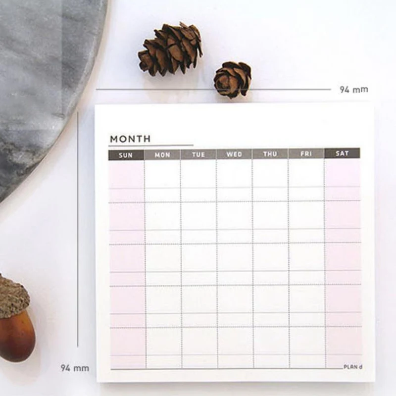 1 шт. милый кавайный Еженедельный Органайзер недельный материал школьный 2019