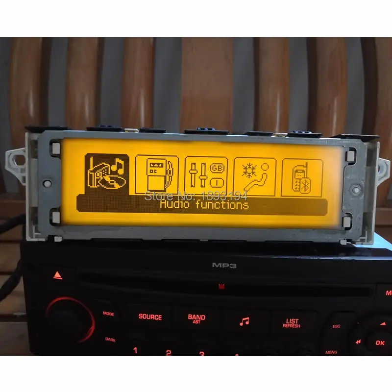 5 шт. оригинальный заводской экран с поддержкой USB и Bluetooth дисплей желтый монитор 12