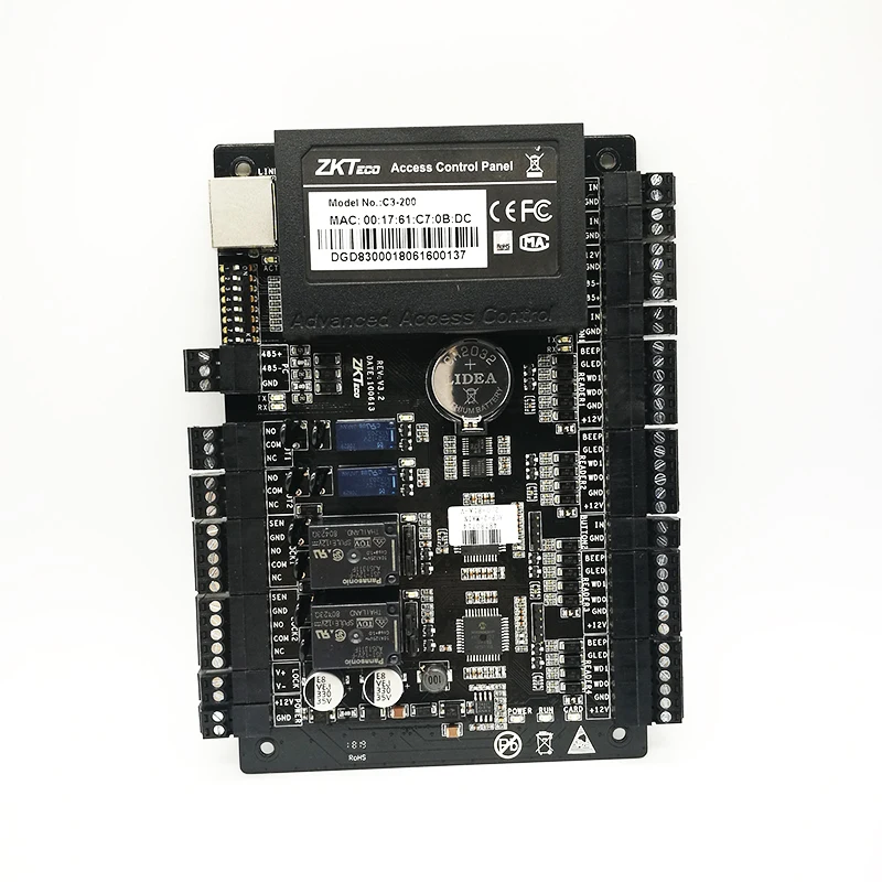 Двухдверная панель управления доступом на основе IP ZK C3-200 решения безопасности