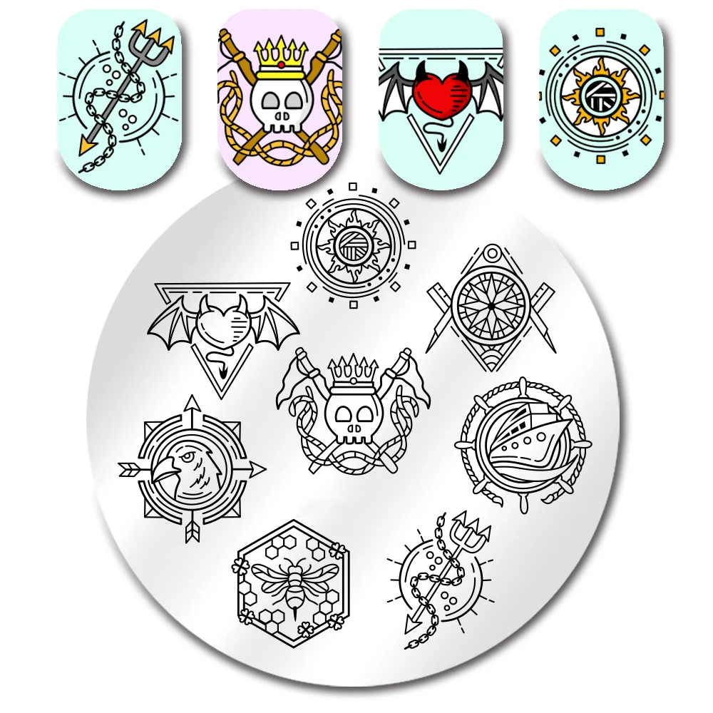 Круглые штамповочные пластины Monster Ghosts лебедь балетный цветок бабочка штамп для