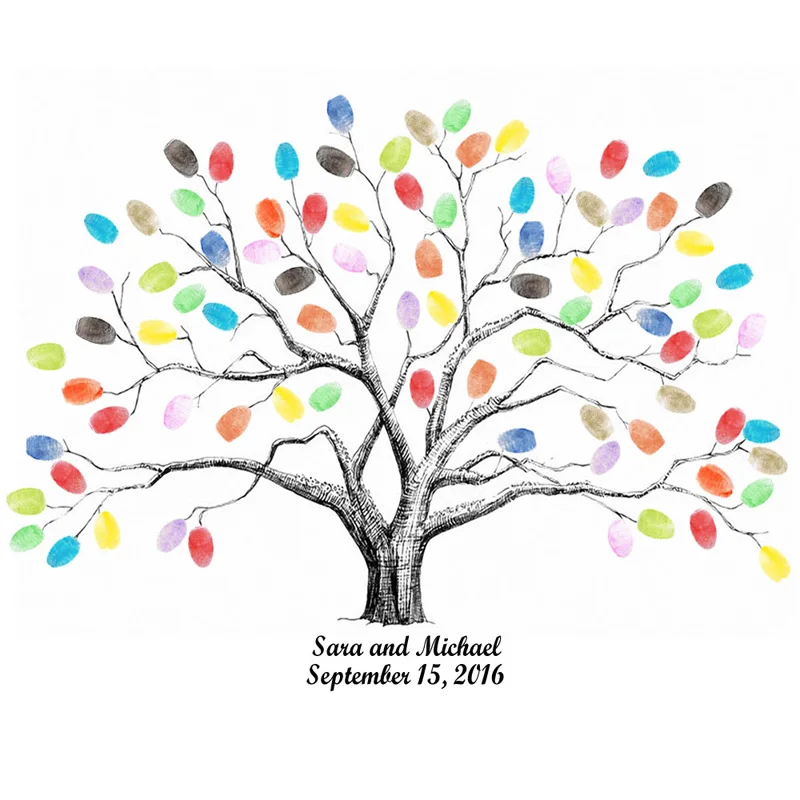 Мульти размер декор для детского дня рождения подарок Любовь Дерево Холст