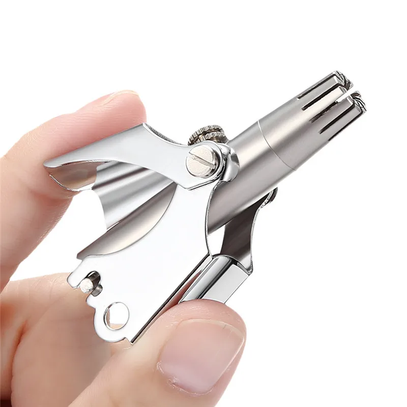 Ручной триммер для носа из нержавеющей стали инструмент удаления волос