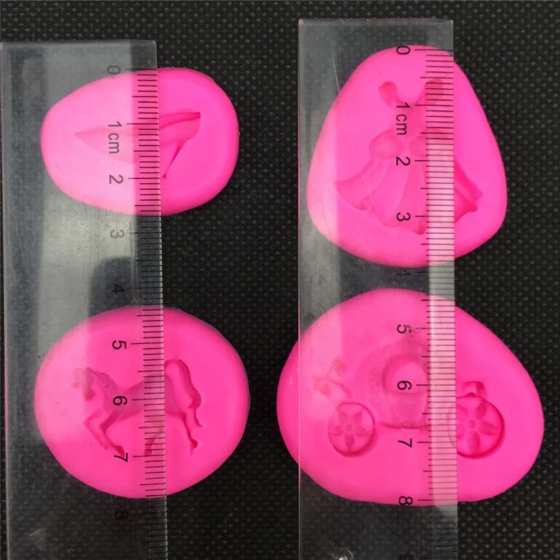 Принцесса Manan Дыня автомобиль каблуки силиконовые формы Золушка шоколадный