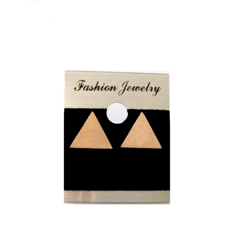Simple Gold Color Geometric Triangle Stud Earrings For Women Girl Fashion Korean Jewelry Aretes De Mujer Modernos | Украшения и