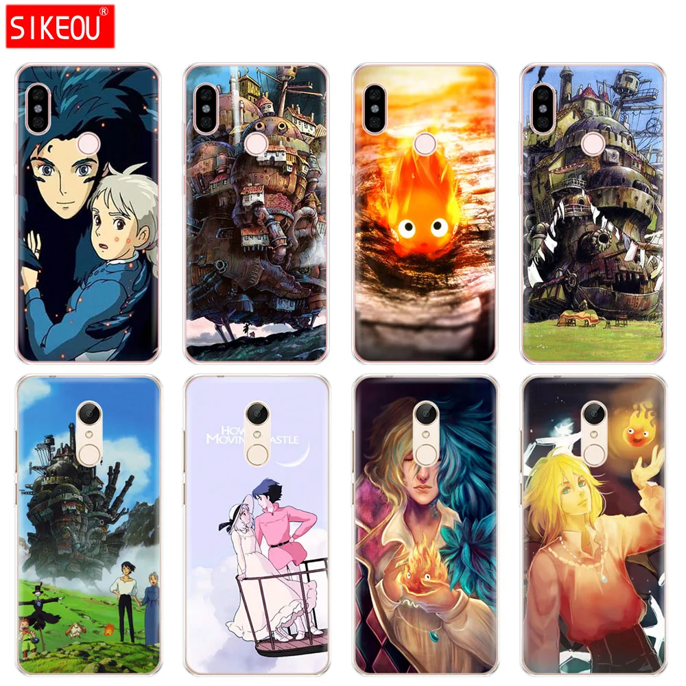 Силиконовый чехол для телефона Xiaomi redmi 5 4 1s 2 3 3s pro PLUS note 4X 4A 5A Howl's Moving Castle|Бамперы| |