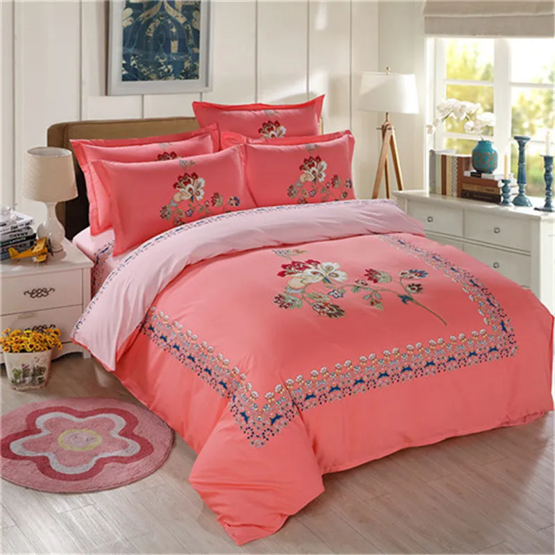 Роскошные постельное белье Из Египетского хлопка набор винтажном стиле одеяло