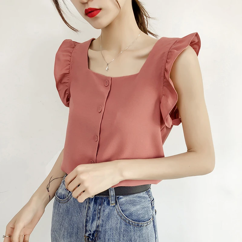 Beiyingni Summer Sleeveless Women Blouse Sexy Korean Chic New Arrival Work Wear Casual Hipster Tank Tops Ladies 5Colors OL Camis