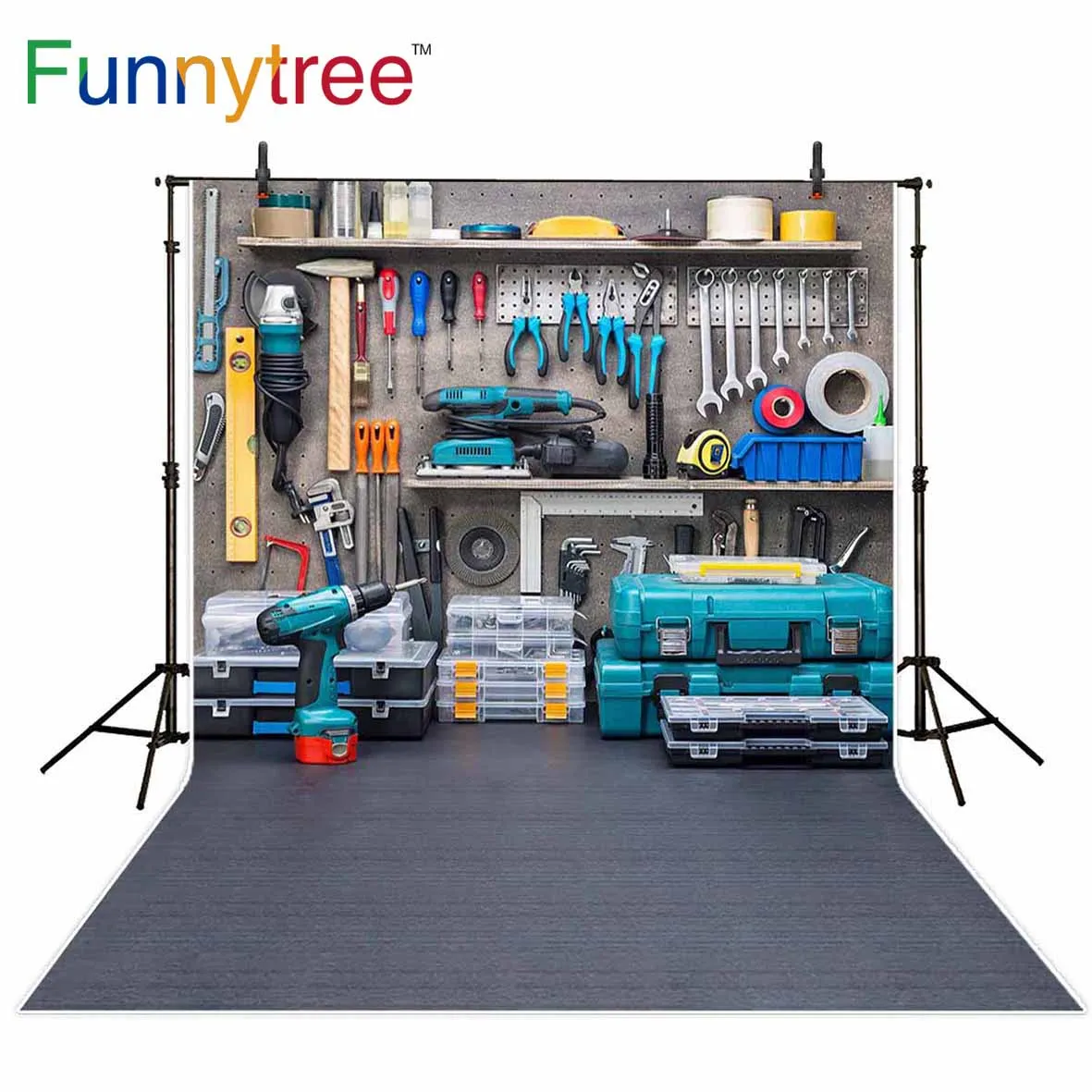 Фотофон Funnytree для мальчиков и детей фотостудия деревянные инструменты рабочий