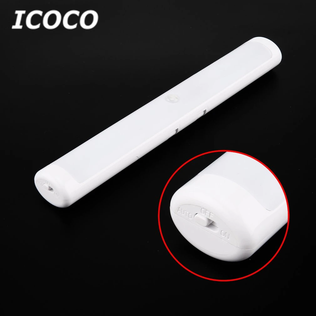 ICOCO 1pcs PIR Sensor Human Body Sensing LED Night Light Bar Support Auto Detection Function within 3-5m Drop Shipping Sale | Лампы и
