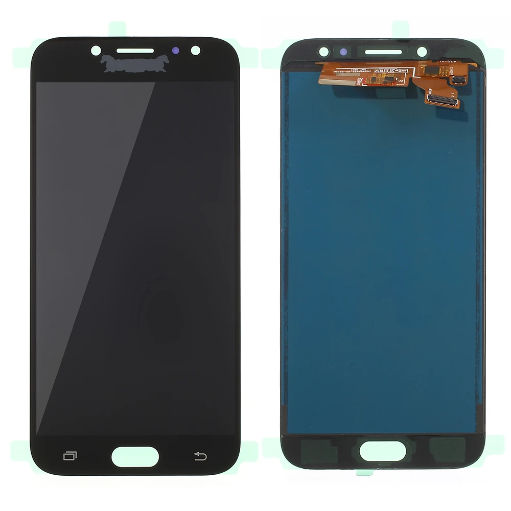 Для samsung Galaxy J7 Pro J730 SM-J730F J730FM/DS J730F/DS J730GM/DS ЖК-дисплей+ кодирующий преобразователь сенсорного экрана в сборе - Цвет: Черный