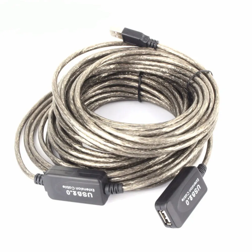 20 м/15 м/10 м/5 м USB2.0 мужчин и женщин Активный ретранслятор удлинитель Кабель шнур M/F