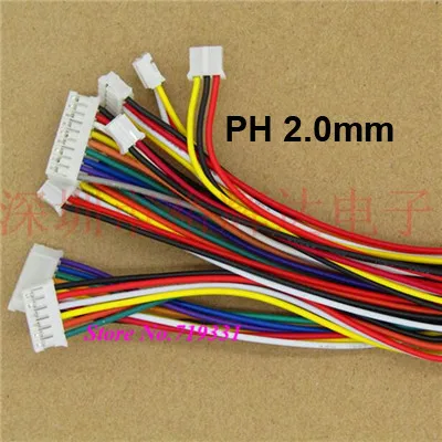 10 шт. коннектор JST SH ZH XH PH 1 0 мм 25 5 2 54 2/3/4/5/6/12 контактный с кабелем|connector 2.54mm|connector